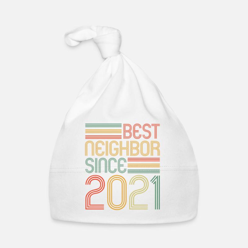 Best neighbor since 2021 Nachbarn Nachbar Baby Bio-Mütze