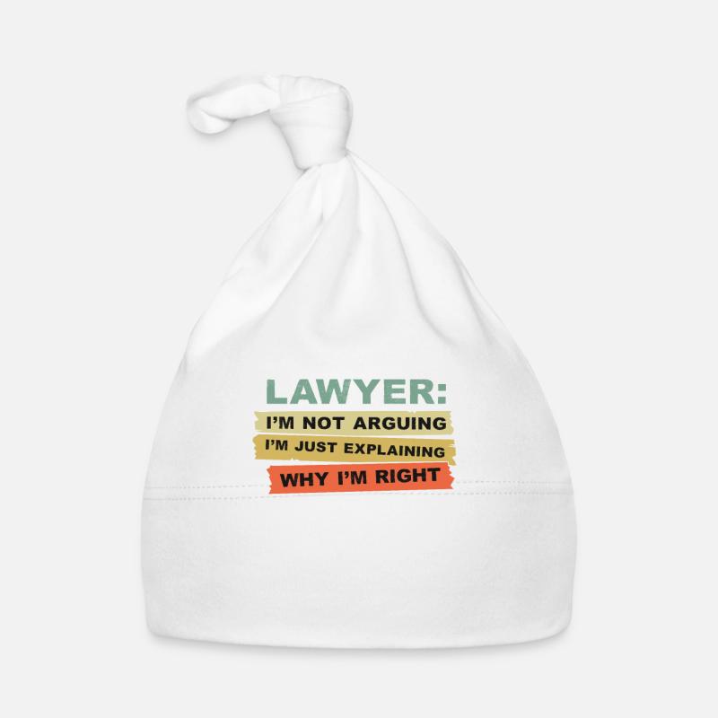 Avocat je ne discute pas Bonnet bio Bébé