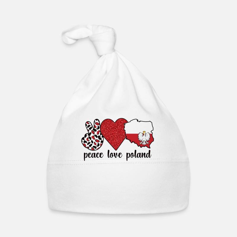 Proud Pole Poland Flag Polish Roots Organic Baby Cap
