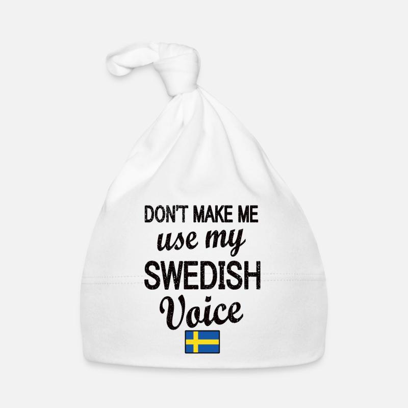 Suédois Suède Drapeau Racines suédoises Bonnet bio Bébé