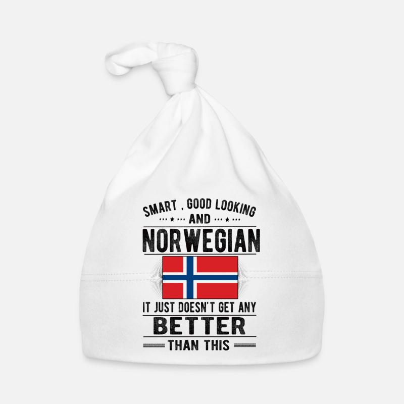 Norwegian Norway flag Norwegian origin Organic Baby Cap