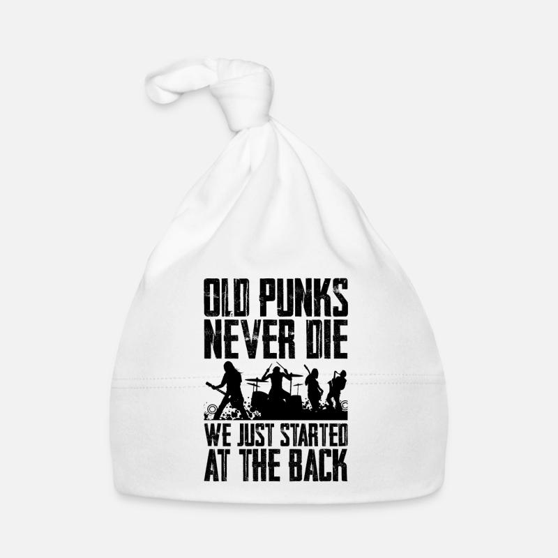 Old Punks Never Die, We Just Stand At The Back 4 Baby Bio-Mütze