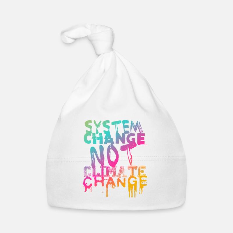 System Change - not Climate Change Baby Bio-Mütze