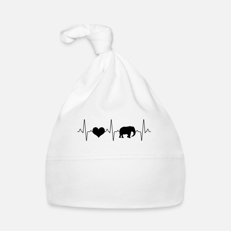 Elefant Herzschlag Baby Bio-Mütze
