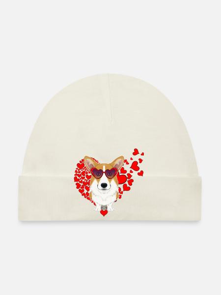 Welsh Corgi Lover I Dog Lover I Welsh Corgi - Bonnet bio Bébé - blanc - Devant