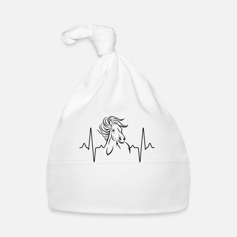 Pferd Herzschlag Baby Bio-Mütze