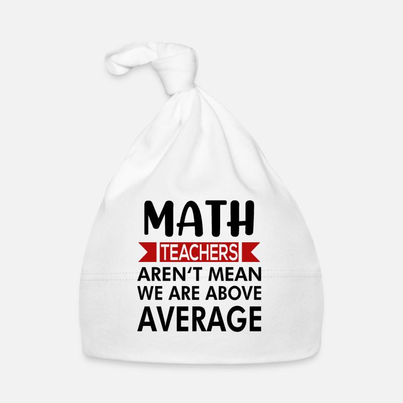 Mathelehrer unterrichten Mathematik Spruch Baby Bio-Mütze