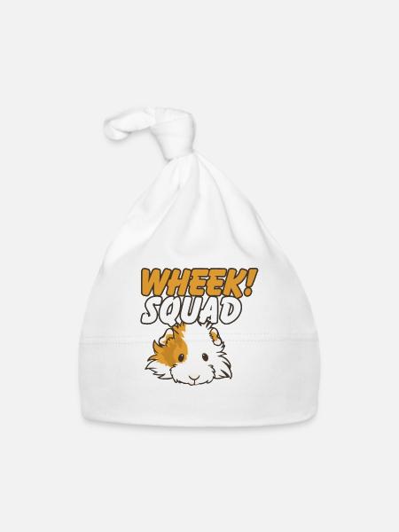 Pet Lover I Furry Potato I Cute Guinea Pig I - Organic Baby Cap - white - Front