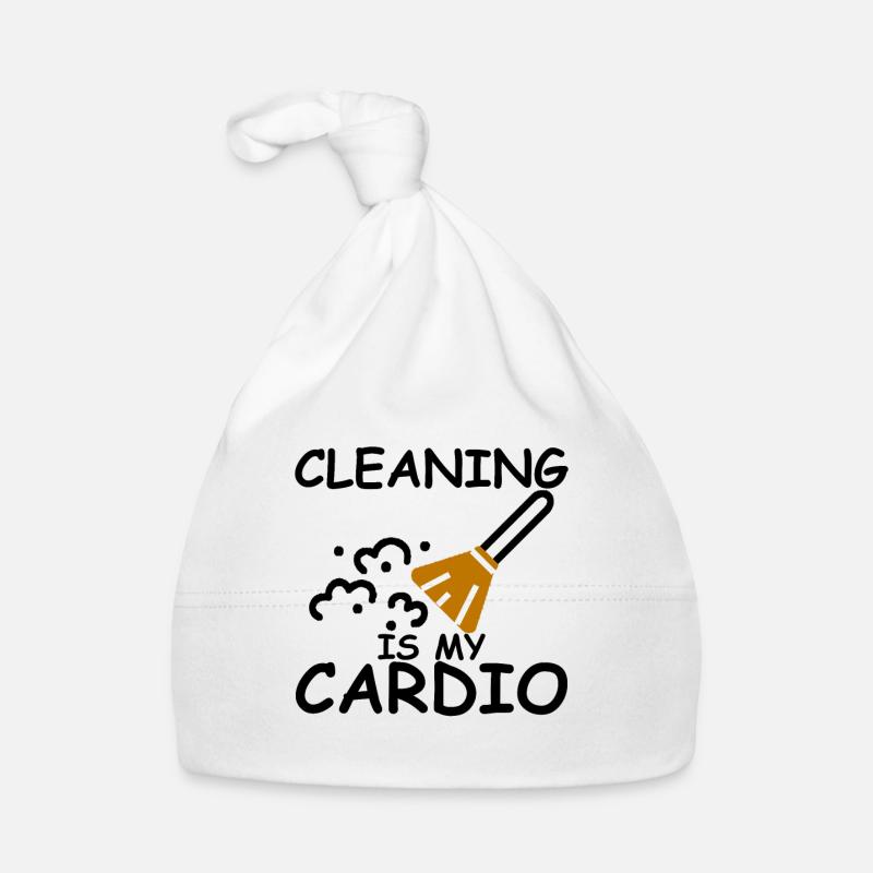 Cleaning Is My Cardio Organic Baby Cap