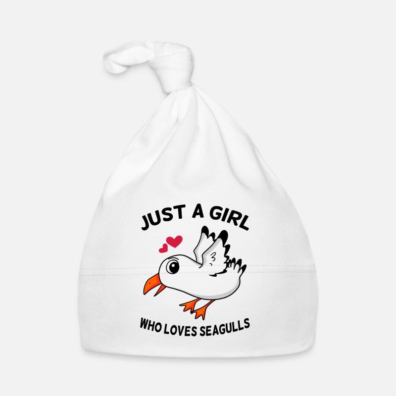 Möwe Liebe Mädchen Baby Bio-Mütze