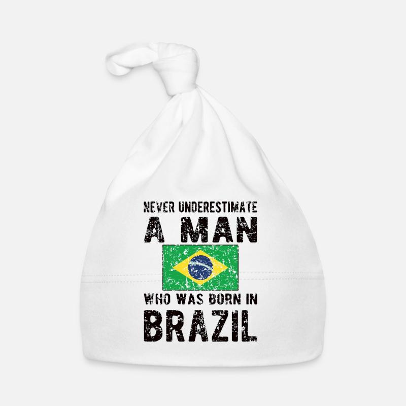 Brésil Brésil Drapeau brésilien Bonnet bio Bébé