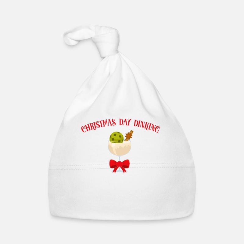 Jour Dinking Eggnog Glass Pickleball Noël Bonnet bio Bébé