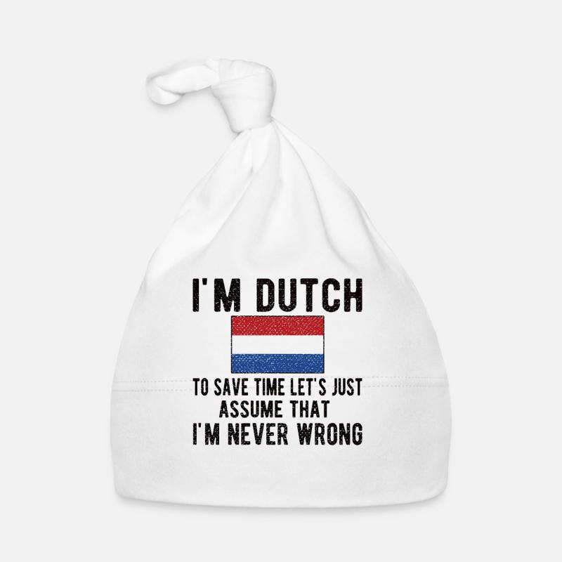 Dutch Netherlands Dutch flag Organic Baby Cap