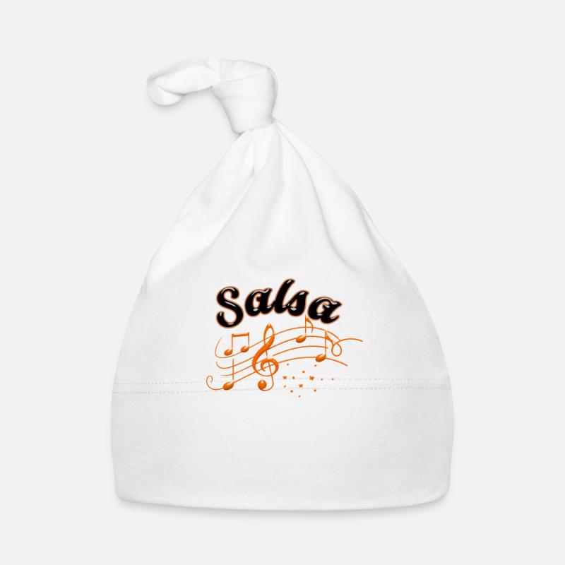 Salsa Musik Salsa Tanz - Baby Bio-Mütze - Weiß