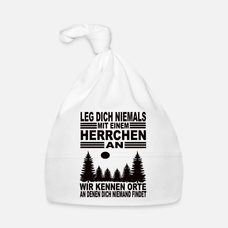 Leg Dich Niemals Mit Einem Herrchen an Baby Bio-Mütze