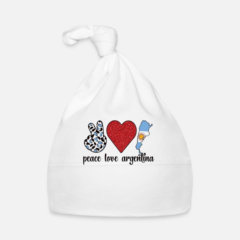 Proud Argentine Origin Argentina Flag Organic Baby Cap