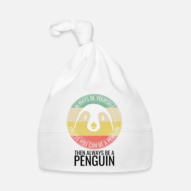 Penguin - Always Be Yourself - Saying Organic Baby Cap
