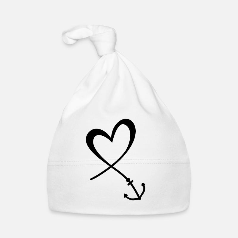 Ancre de cœur Bonnet bio Bébé