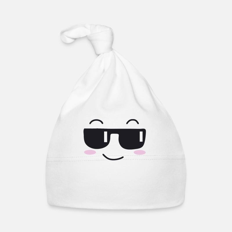 Sonnenbrille lachen Gesicht Baby Bio-Mütze