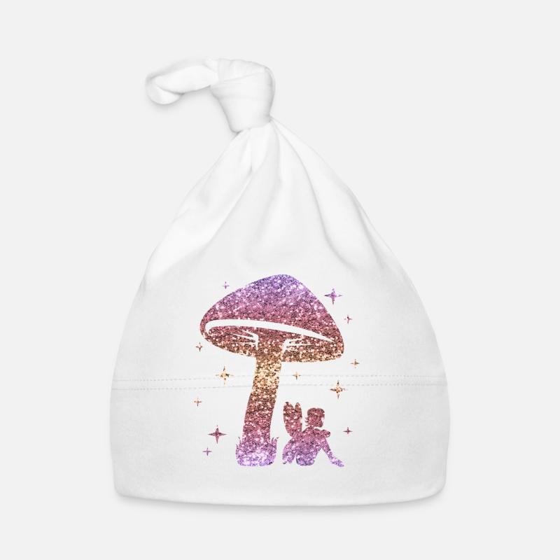 Glitzer Fee Elfe Märchen Damen Mädchen Geschenk Baby Bio-Mütze