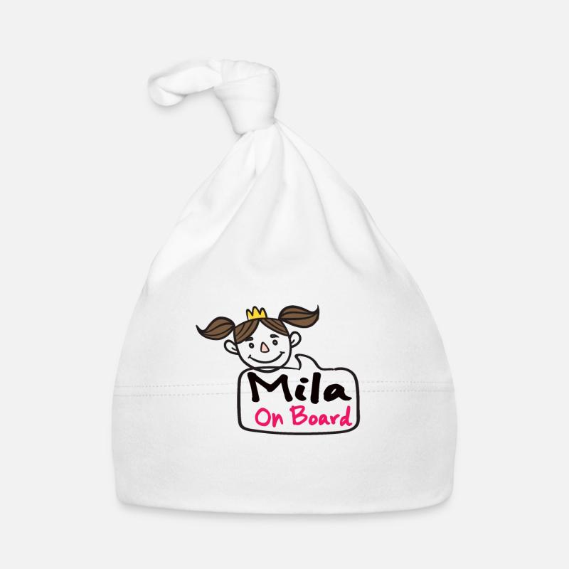 Mila à bord Bonnet bio Bébé