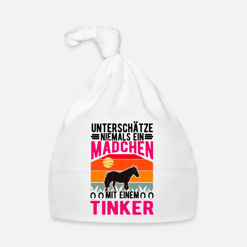 Irish Tinker Pferd Mädchen Tinkerpferd Baby Bio-Mütze
