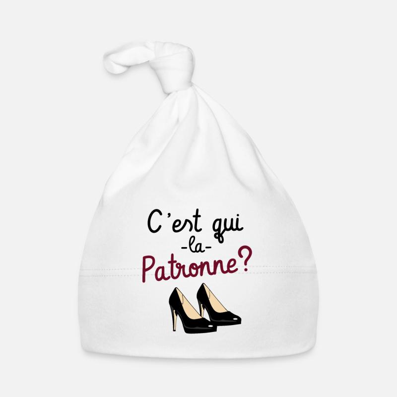 C’ est qui la patronne? Bonnet bio Bébé