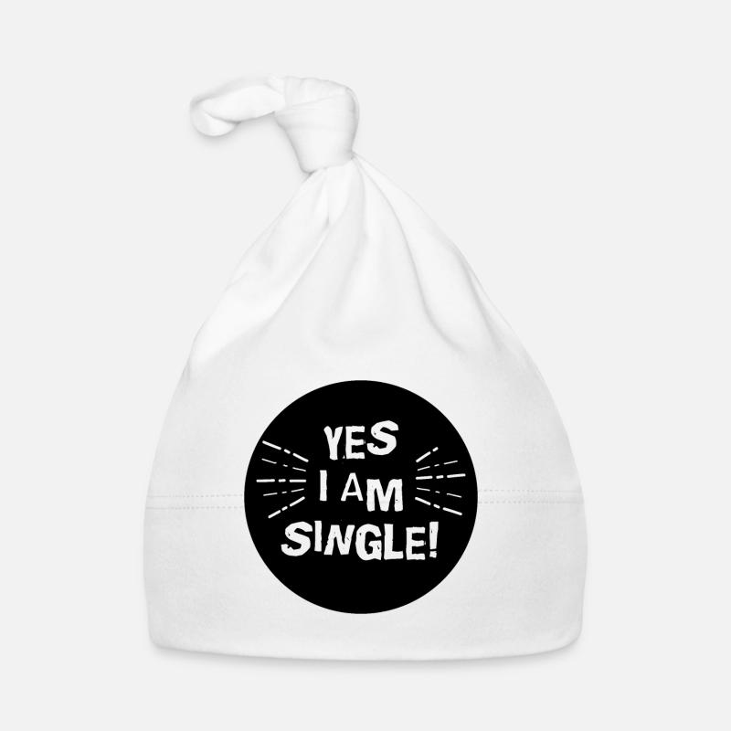 Single - Organic Baby Cap - white