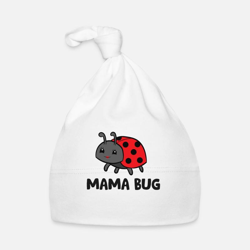 Mama Bug Love Ladybugs Organic Baby Cap