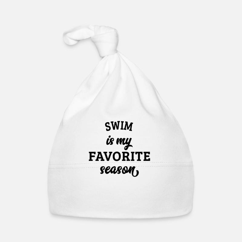 La natation est ma saison préférée Bonnet bio Bébé