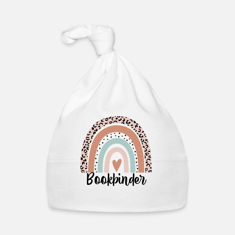 Buchbinder Regenbogen Leopard Lustige Buchbinder Geschenk Baby Bio-Mütze