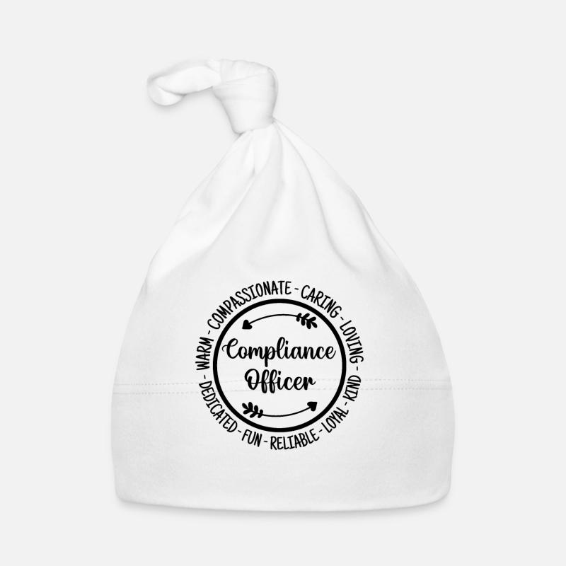 Compliance Officer Funny Essential Worker Gift Organic Baby Cap