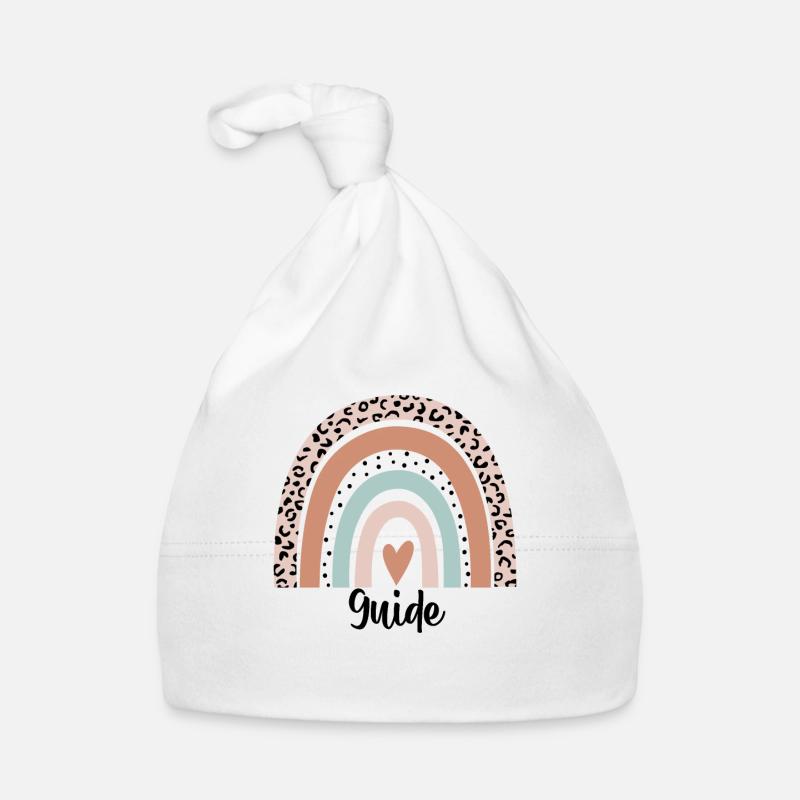 Guide Regenbogen Leopard Lustiger Guide Geschenk Baby Bio-Mütze