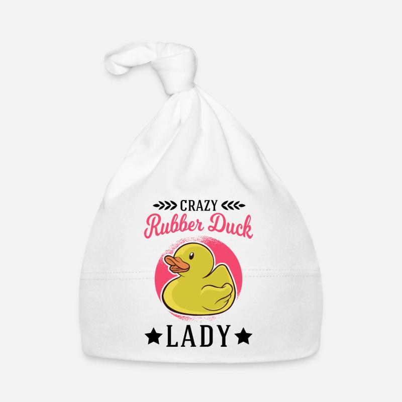 Crazy Rubber Duck Lady Gummiente Baby Bio-Mütze