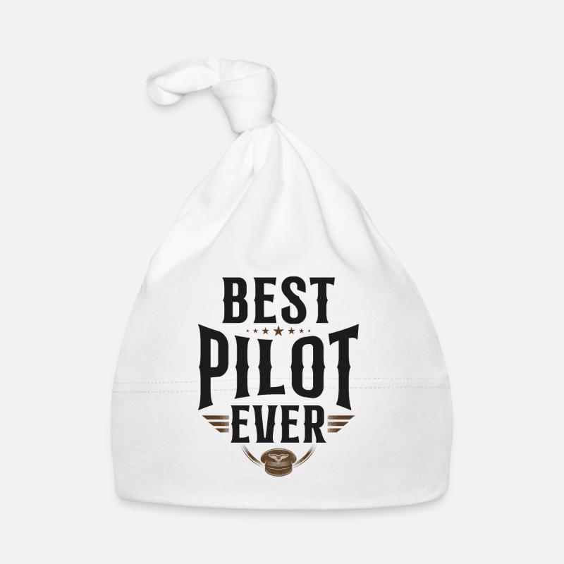 Airplane Pilot Vintage Best Pilot Baby Bio-Mütze