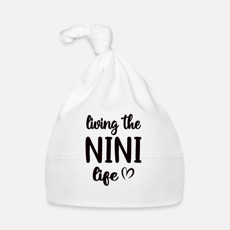 Beste Nini Oma Muttertag Nini Großmutter Baby Bio-Mütze
