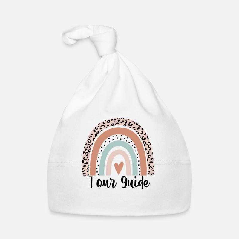 Reiseleiter Rainbow Leopard Funny Tour Guide Geschenk Baby Bio-Mütze