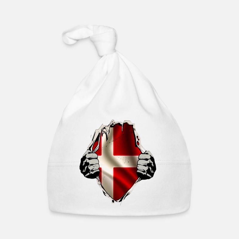 Dänemark unterm Shirt Baby Bio-Mütze