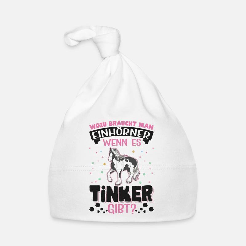 Irish Tinker Pferd Einhorn Baby Bio-Mütze