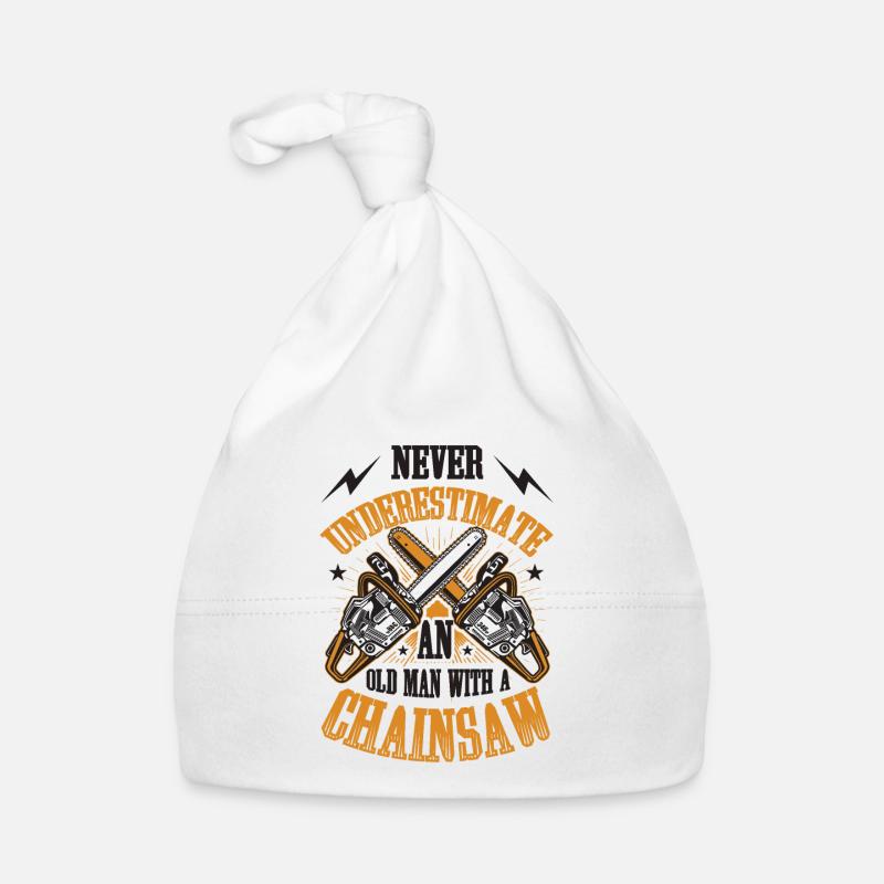 Never underestimate one with a chainsaw Organic Baby Cap