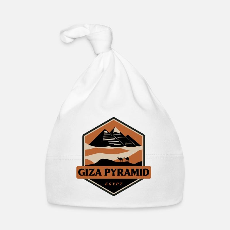 Pyramide de Gizeh - Egypte Bonnet bio Bébé