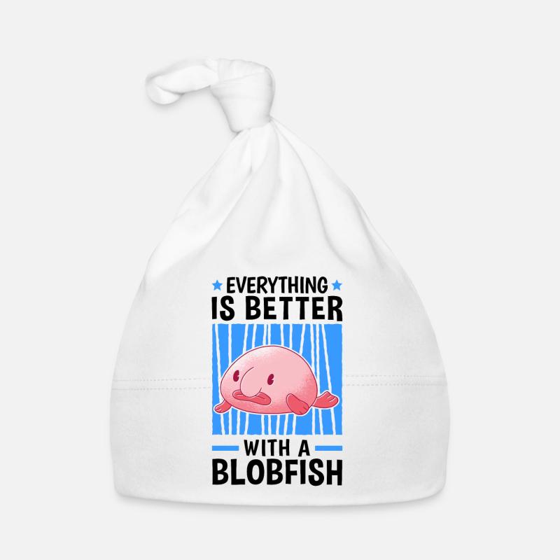 Alles ist besser mit Blobfischen Blobfisch Baby Bio-Mütze