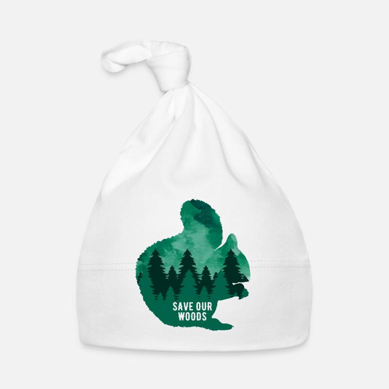 Environmental Protection Squirrel Climate Change Organic Baby Cap