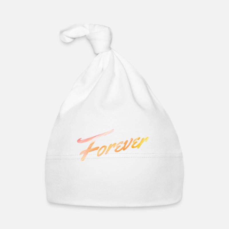 Typographie Forever Bonnet bio Bébé