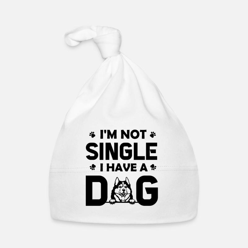 Ik ben niet single - ik heb een husky Bio-muts voor baby's