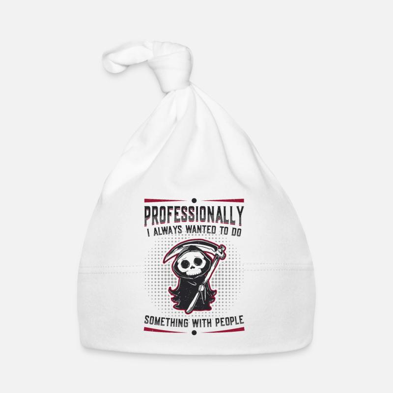 J’ai toujours voulu faire quelque chose avec les gens - Bonnet bio Bébé - blanc