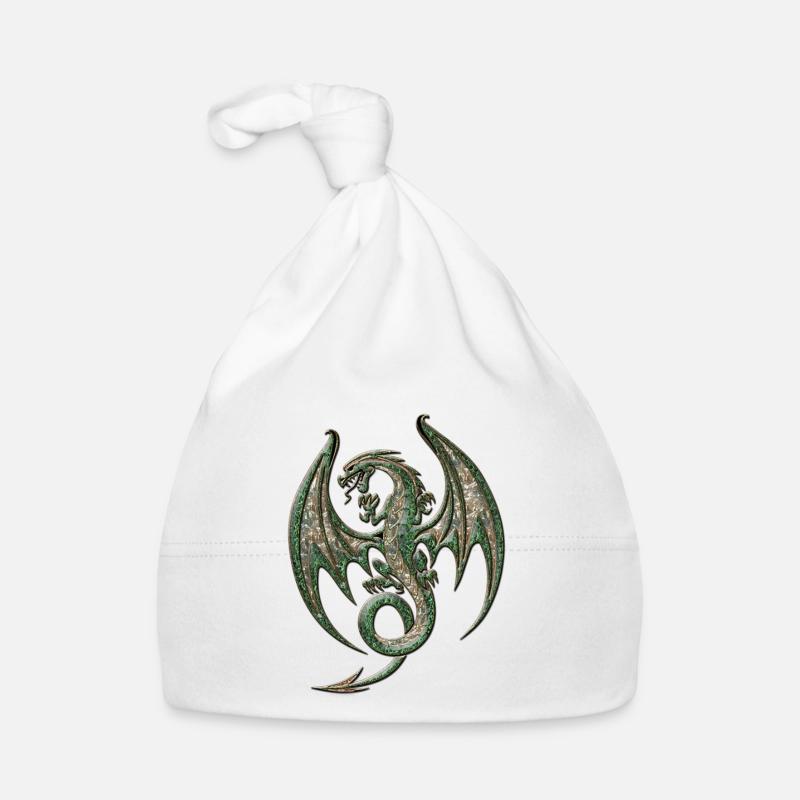 Wunderbarer eleganter Drache Baby Bio-Mütze