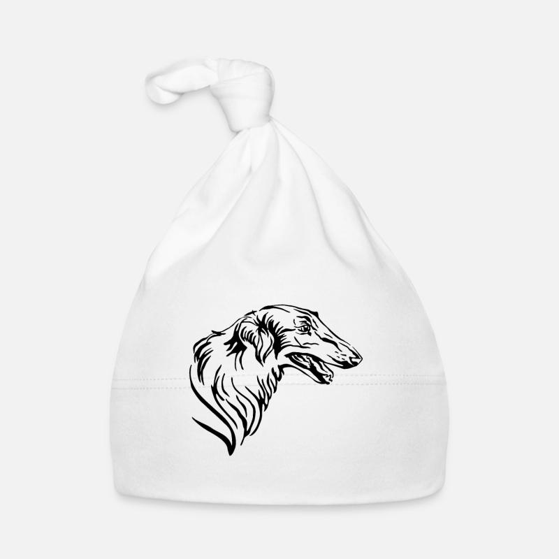 Barsoi Greyhound Organic Baby Cap