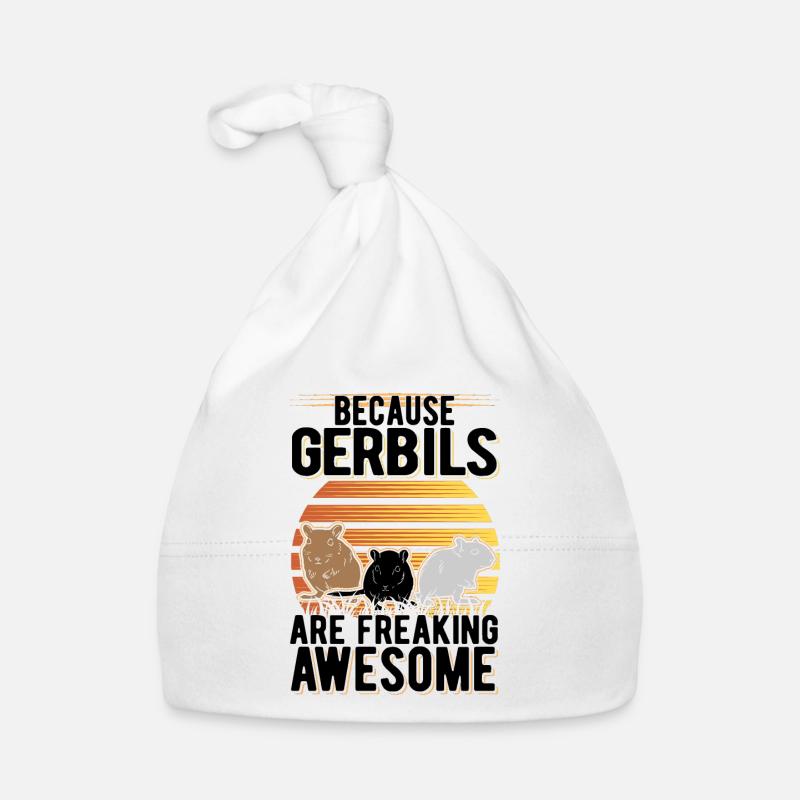Because Gerbils are freaking awesome Rennmaus Baby Bio-Mütze