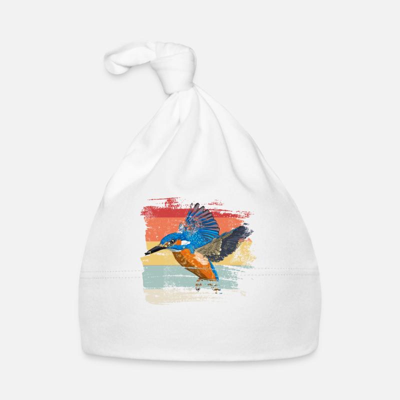 Martin-pêcheur rétro Bonnet bio Bébé